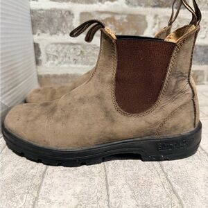 Blundstone Chelsea Rustic Brown distressed size 5-US 8